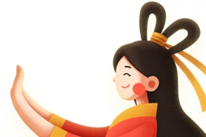 中秋嫦娥手绘