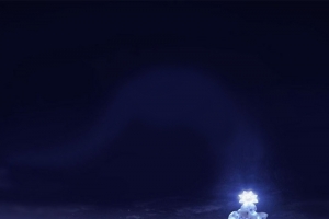 蓝色夜晚天空圣诞节主题背景