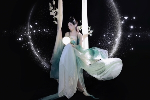 中秋节 月亮 cos 嫦娥 美女唯美4k壁纸