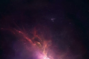 紫粉色星空星光壁纸