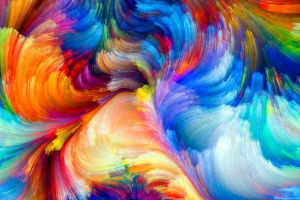 梦幻水彩画背景
