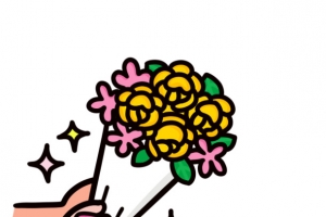 送您一束小黄花