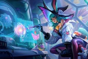 英雄联盟 LOL 双界灵兔 幻灵战队兔 阿萝拉 8k游戏壁纸 7680*4320