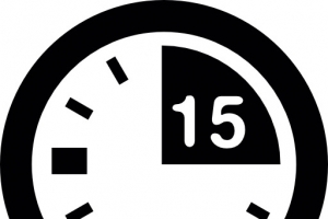 15分钟的时钟图标