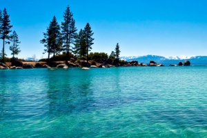 碧水蓝天夏日海景