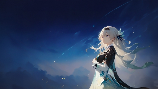 流萤 星空下 治愈系 4K壁纸 3840x2160