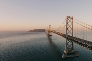 旧金山大气摄影风景灰旅游背景banner
