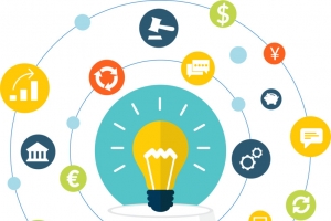 创意大脑思维插画矢量素材