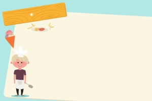 卡通儿童菜单蔬菜banner