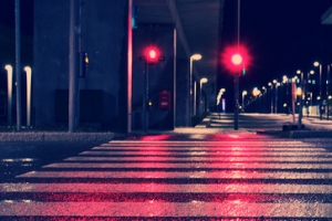 夜晚街道背景