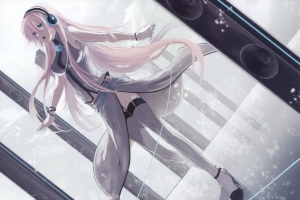 女孩 长袜 耳机 初音未来4k壁纸