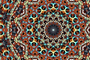 分形 图案 圆圈 抽象 图案 4k壁纸 3840x2160