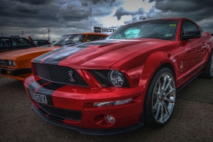 福特野马谢尔比gt500 福特野马 红色 跑车 高清 4k壁纸 3840x2160