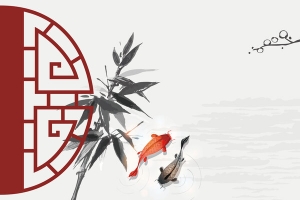 古典水墨手绘传统中国风海报背景素材
