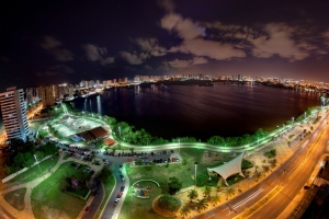 俯瞰城市美丽夜景4K壁纸