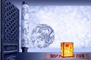 中国风卷轴