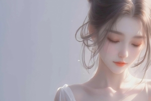 白衣服漂亮女孩3440x1440带鱼屏壁纸