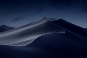 苹果MacOS Mojave 夜晚沙漠风景4k壁纸