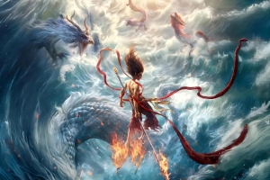 哪吒之魔童闹海 龙王平板壁纸