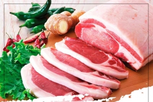 简约大气猪肉铺宣传推广