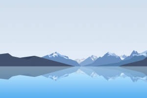 山水倒影简约极简风景车机平板笔记本高清壁纸3200x2000免费下载