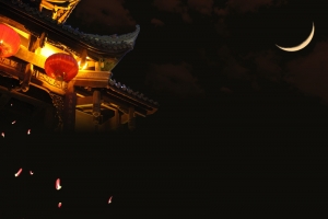 黑色炫彩夜景成都旅游旅行社塔桥旅游海报