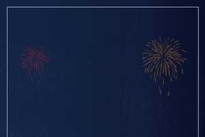 澳门回归大气几何烟花蓝色banner