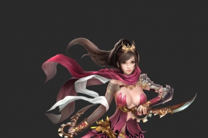 粉色性感游戏人物卡通手绘高清PNG透明背景设计素材免费下载