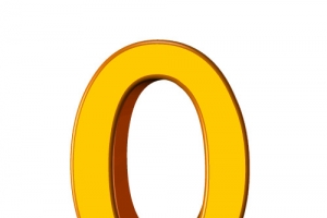 立体数字0设计