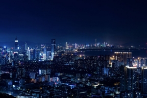 夜城 城市灯光 大都市 夜 4k壁纸 3840x2160