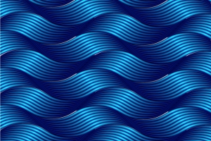 蓝色渐变海浪波纹