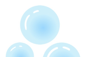 气泡蓝色气泡透明泡泡装饰