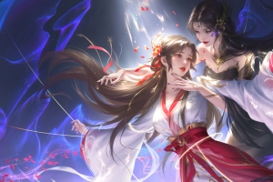 完美世界 火灵儿3440x1440带鱼屏壁纸