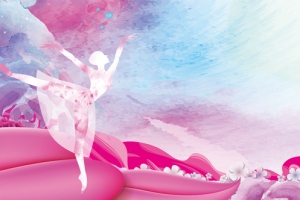 舞蹈培训班手绘紫色banner