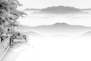水墨淡雅海报banner