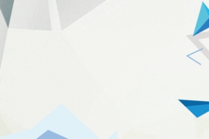 散落的三角形方块蓝灰色动感Banner
