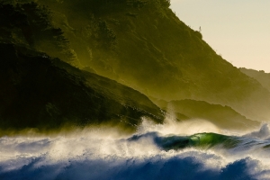 海洋海浪3440x1440风景壁纸