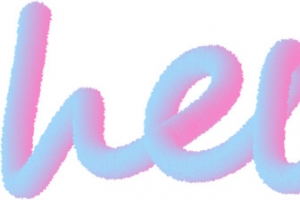 hello 变形字体