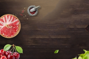 鸳鸯火罐简约木纹banner