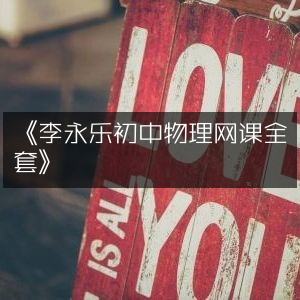 《李永乐初中物理全套网课》