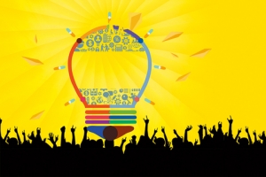 秋季寻找牛人简约黄色banner