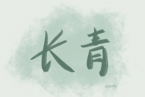 手写文字壁纸长青