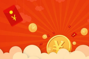高端质感财运金币庆祝背景