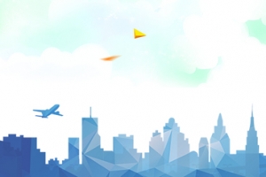 蓝色建筑天空