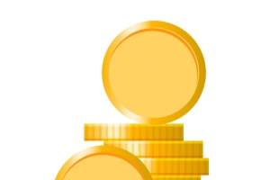 简约风金币理财元素高清PNG透明免扣设计素材免费下载