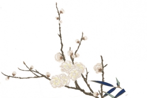鹤与梅花元素
