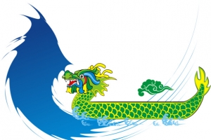 卡通龙舟