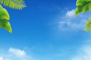 蓝天白云风景海滩沙滩夏日背景素材