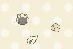 可爱俏皮的黑猫手机壁纸