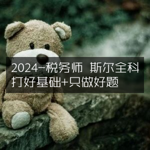 2024税务师备考，斯尔全科筑基，精选好题精炼